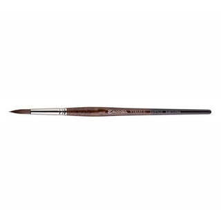 Escoda Versatil 1540 -serie kunstner akvarel og akrylmaling b?rste kort h?ndtag spids rund st?rrelse 6