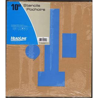 Overskriftskilt 109 Stencil Set 10-tommer numre 0-9