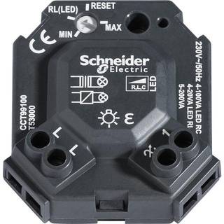 Gelia Dosdimmer, universal til LED, glødepærer, halogenpærer 230 V, lavspændingshalogen, 4-100 W, inkl. impulsfjedre