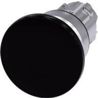 Siemens Paddehatte trykknap, 40mm, sort
