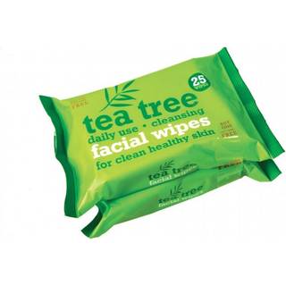 XBC Tea Tree Facial Wipes - 2x25 stk