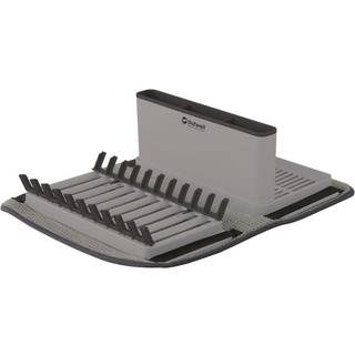 Outwell Dunton Foldable Dish Rack With Sponge Drain Grey, One Size