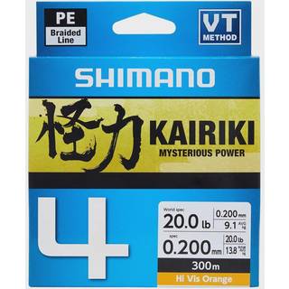 Shimano Kairiki PE Braided Line 4 - Hi Vis Orange