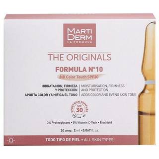 MartiDerm The Originals Formula Nº10 HD Color Touch Fugtende ansigtsserum Med C-vitamin SPF 30 30x2 ml - 30x2 ml