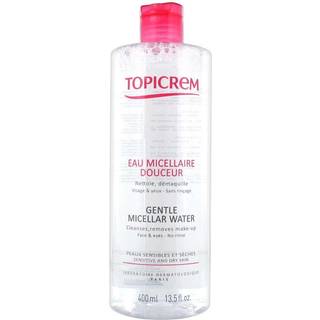 Topicrem UH FACE Gentle Micellar Water Mild rensende miscellarvand Til sensitiv hud og øjne 400 ml - 400 ml