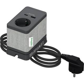 Bord Stikk. Enkelt M/Usb A/C Koksgrå Schneider Electric