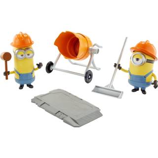 Minions: Fremkomsten af ???RU-filmmomenter blandede minions: ca. 4-i actionfigur Interaktivt leget?j med artikulering og filmscene Bygningstilbe