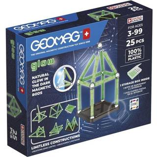 Geomag Magnetic Rods Glow 25 stykker - genialt magnetisk byggelegetøj