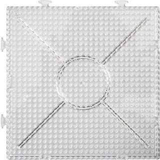 Stor Perleplade 15x15 cm, Klar - 2 stk. pr. pakke