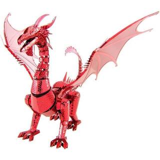 Fascinationer Metal Earth Premium Series Red Dragon 3D Metal Model Kit