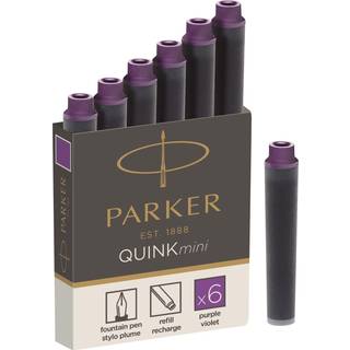 Ink Cartridge Quink Mini Purple (6), Parker 1950410, 30stk