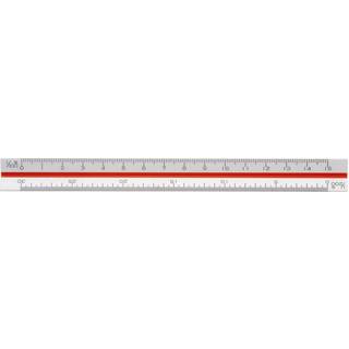 Linex 347 trekantet minimålestok 1:100:200:300:400:500:600