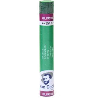 V Gogh oil pastel Fir green