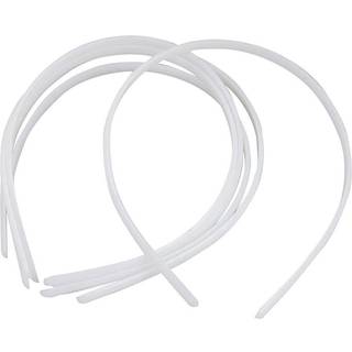 Hårbøjler, 20 stk. Antal: 20 stk Farve: Hvid Bredde: 8 mm Materiale: Plast.