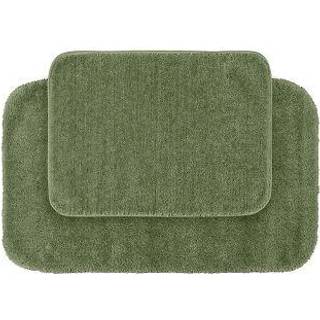 Garland tæppe 2-delt traditionel nylonvaskbart badeværelse tæppe sæt dyb bregne