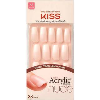Kiss Salon Acrylic Nude French Nails - KAN07