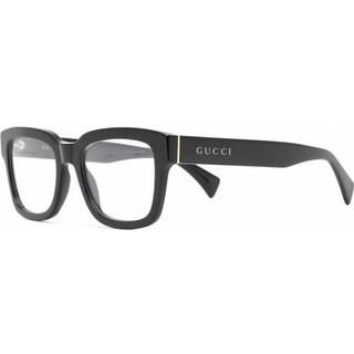 Gucci Unisex Gucci GG1138O 001 Optiske stel Acetat Sort Firkantet