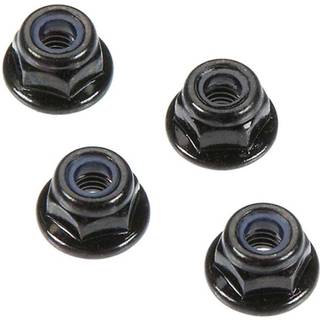 Arrma - ARA708001 - FLANGE LOCK NUT M4 BLACK (4PCS)