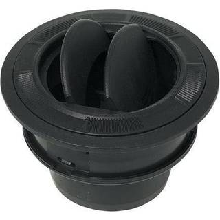 Varmluftsdyse til varmer, Ø55 mm, plast, sort