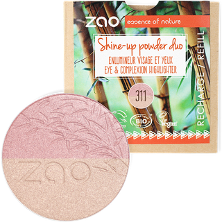 Zao Ansigt Mineral powder Refill Shine-Up Powder No. 311 Pink & Gold 9 g () - 9 g