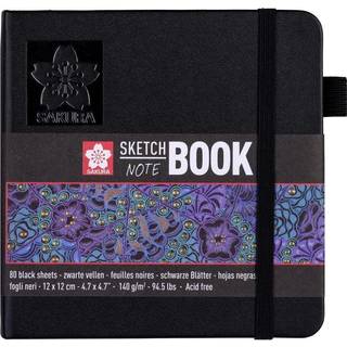 Sakura Sketch Book - Sort papir 12 x 12 cm