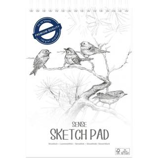 Skitseblok A4 / 140 gr. - Hvid, 60 ark