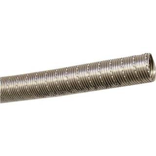 Røggasslange / udstødningsslange til dieselvarmer Webasto, rustfrit stål, Ø22 mm, 1 meter, sølv