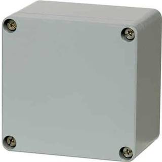 Fibox Kasse 125x124x81 Aluminium grå