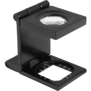Trådtæller med måleskala (Foldbar) med 7X forstørrelse og Ø15 glaslinse mm/inch skala