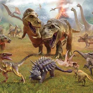 Dinosaur Kingdom tapet 243 x 305 cm
