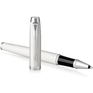 Parker Im Rollerball Pen White Lacquer With Fine Point Black Ink Refill (1931674) Hvid og krom