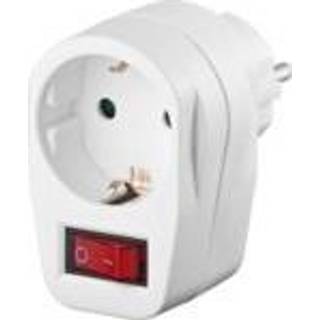 MICROCONNECT Safety socket adapter, white