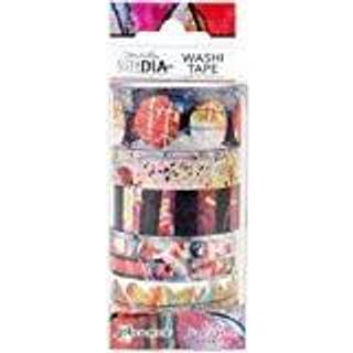 Ranger # 2-6 Rolls Dina Wakley Media Washi Tape 13 x 5,2 x 5,2 cm multi-farve