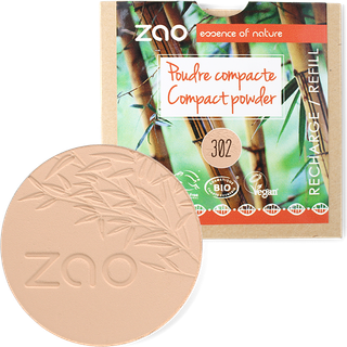 ZAO fast pudder nr. 302 - Pink Beige - REFILL