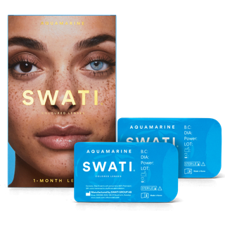 SWATI Cosmetics 1 måneds Kontaktlinser Aquamarine