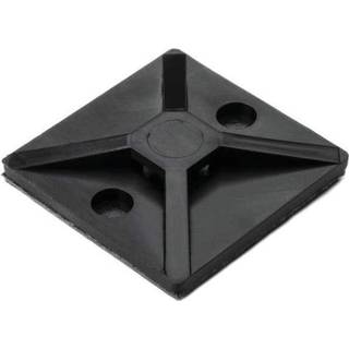 Strips / Kabelbinder holder 19x19 sort - 100 stk.