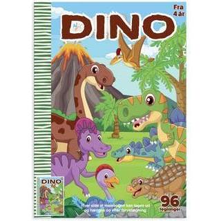 Malebog dino A4 (På lager i varehus)