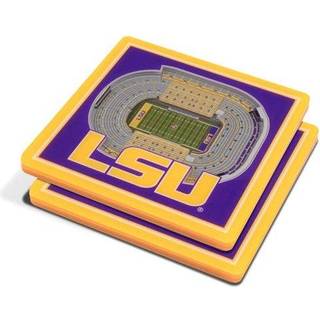 Youthefan NCAA LSU Tigers 3D Stadiumview Coasters - Tiger Stadium