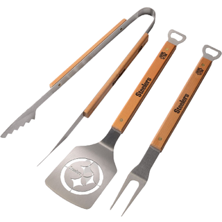 Youthefan NFL Pittsburgh Steelers Classic Series 3-stykke BBQ Set rustfrit st?l 22 """" X 9 """"