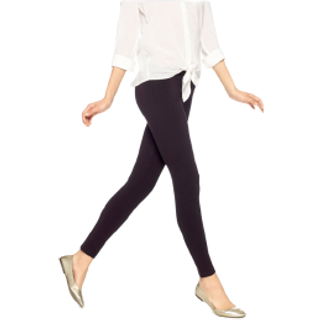 Ingen nonsens kvinders leggings - bl?d bomuld f?les komfortabel og perfekt til lagring af blid elastisk linning bevarer form plus st?rrelser inge