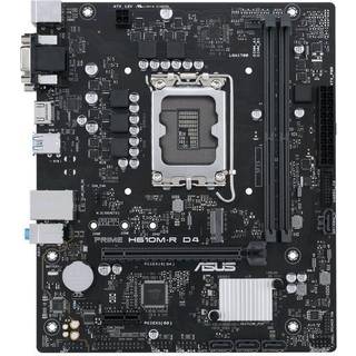 ASUS PRIME H610M-R D4 Bundkort - Intel H610 - Intel LGA1700 socket - DDR4 RAM - Micro-ATX