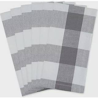 DII Gray & White Buffalo Check Serviets s?t/6