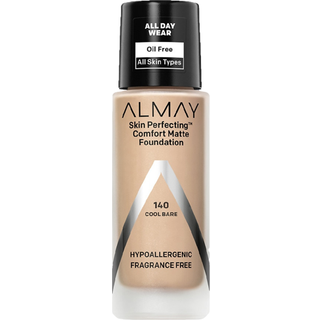 Almay Skin Perfecting Comfort Matte Foundation Hypoallergenisk grusomhed Free -fragrance Gratis hudl?ge testet Liquid Makeup Cool bare 1 fl oz