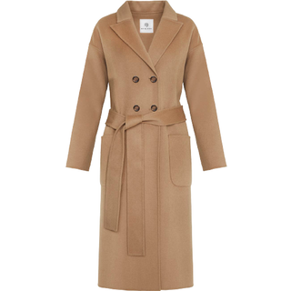 Dylan Coat - Camel Cashmere Blend M