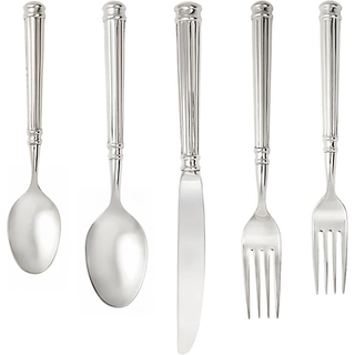 Fortessa Nyssa 18/10 rustfrit st?l hule h?ndtag p? bestik 5 -stykke sted indstillingstjeneste til 1