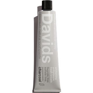 Naturlig Whitening Tandpasta DAVIDS Charcoal+Peppermint 149g