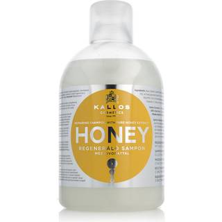 Kallos KJMN Professional Honey Fugtgivende og revitaliserende shampoo til tørt og skadet hår 1000 ml - 1000 ml