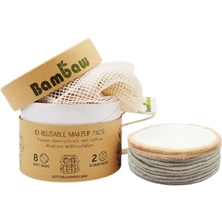 Bambaw Tube Reusable Make-up Pads, 10-pak