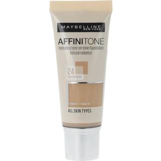 MAYBELLINE NEW YORK Affinitone Fugtende foundation Skygge 24 Golden Beige 30 ml - 30 ml