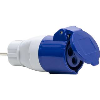 Gelia Overgangsadapter, fra Schuko 230V til CEE 216-6